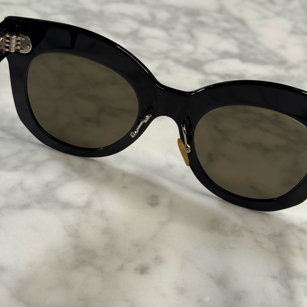 Céline OverSized Black Cat Eye Sunglasses - Picture 7 of 8